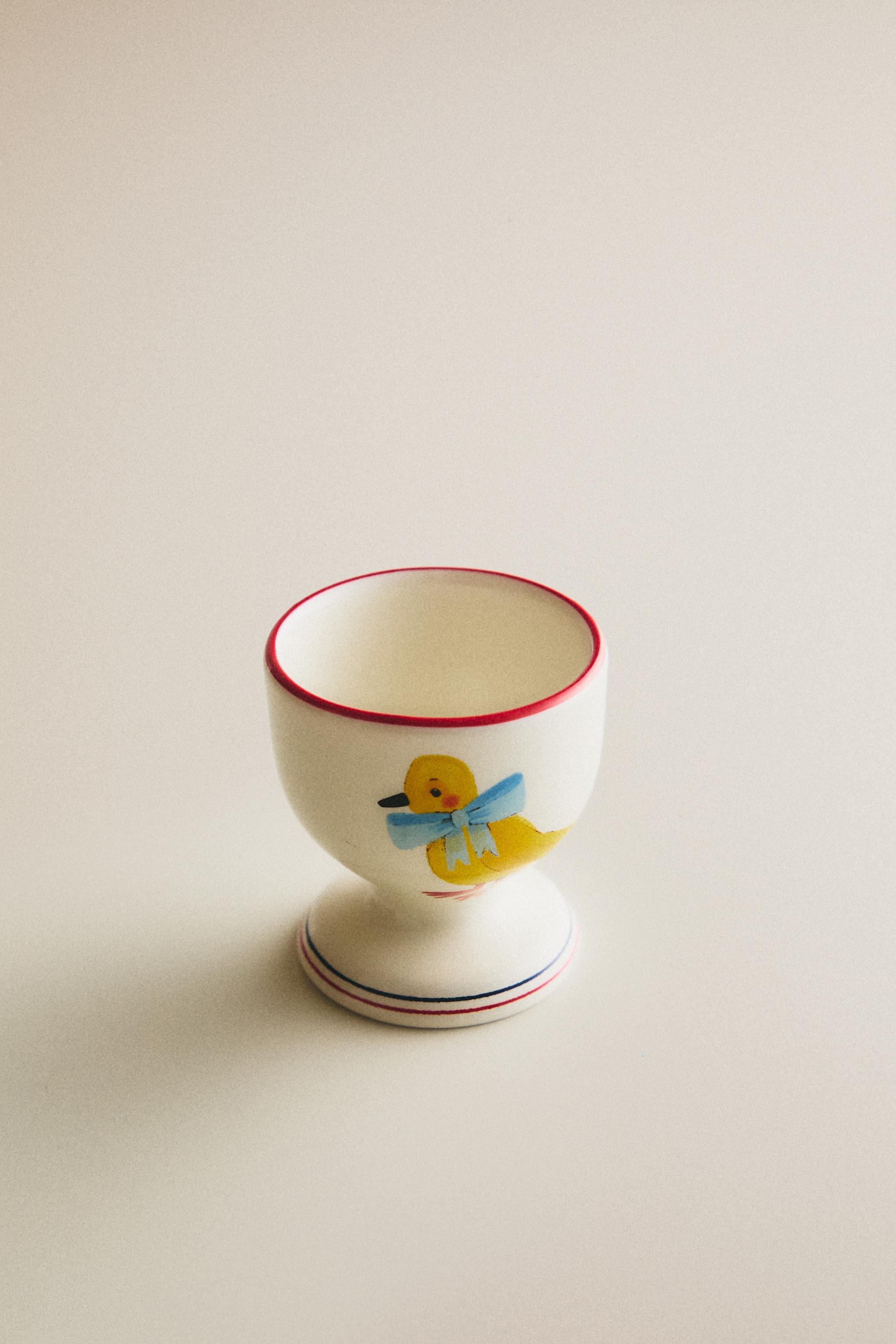 PORCELAIN EGG CUP WITH BIRD X THE ANIMALS OBSERVATORY